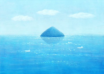 藝術微噴複製畫 - 日本瀨戶內海島嶼 \ 含框