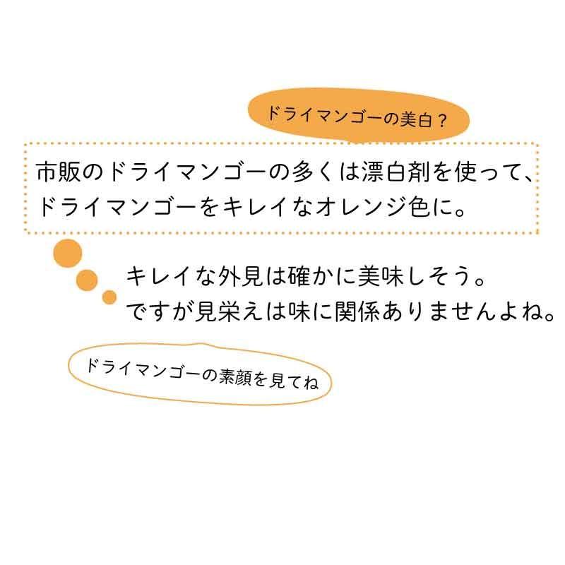 すっぴんドライマンゴー ドライフルーツ オーガニック　有機栽培　無添加　無漂白　砂糖なし マンゴー