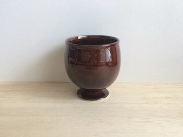 高腳杯 (飴釉)