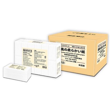 淨風~日系風抽取式衛生紙(200抽12包4袋／箱)