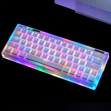 【5807人收藏】狼蛛雙皮奶布丁鍵帽閉口字符透光OEM高度適配61/68/75/87/98/108