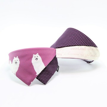 【寵物領巾】精靈系狐狸犬 (Purple) - 兩面皆可配戴