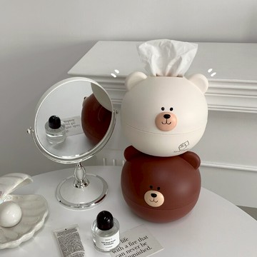 創意紙巾盒客廳紙抽盒擺件桌面收納抽紙盒卡通可愛ins風卷紙筒盒