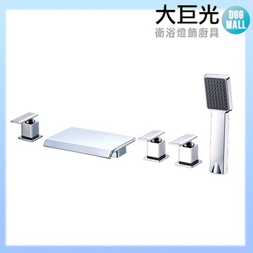 【大巨光】浴用檯面雙槍水龍頭_5件式 6分(TAP-112086)
