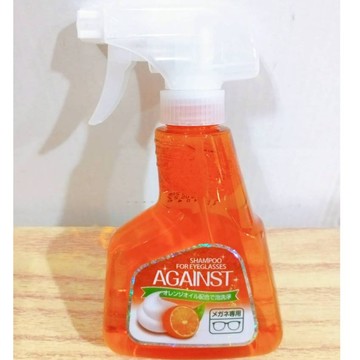(10%蝦幣回饋/免運) Against 快潔適橘油泡沫洗鏡液 (眼鏡專用) 300ml/瓶 洗鏡液 洗眼鏡 清潔 眼鏡