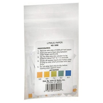 John G Kyles Inc Precision Ph Control Litmus Paper Strips 50 ct by John G Kyles Inc