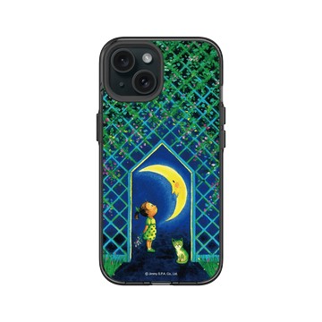 iPhone 15 Clear 酷墨灰 - 幾米 Jimmy Liao - 幸運遇見你-遇見月亮