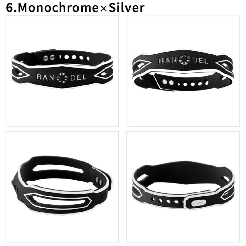 BANDEL バンデル ブレスレット Slash Bracelet Silver Gold Black White BLUE ブラック  ホワイト モノクローム ブルー LINEショッピング