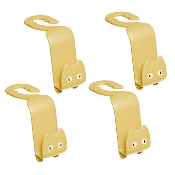 minono 貓咪汽車椅背掛鉤 2入一組  顏色隨機  2組