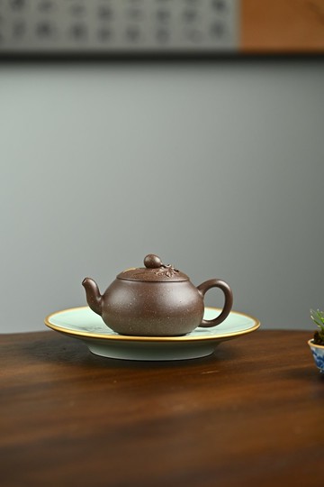 松趣 全手工 容量190cc老段松鼠活潑可愛與葡萄一樣均有多子多孫