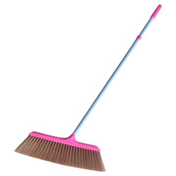 巧用 金絲自由掃把  金絲PP塑膠植毛 搭配鐵桿握柄  顏色隨機  1支