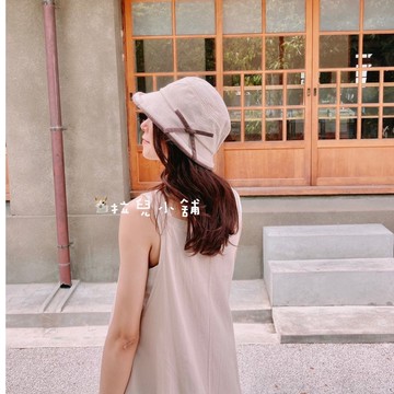 「拉兒小舖」台灣現貨🌸日本單款    蝴蝶結漁夫帽子 遮臉帽 大帽沿 遮陽帽 防曬 漁夫帽 小清新 點點漁夫帽