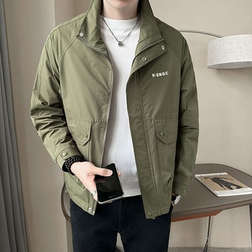 【夏季爆款】2024鞦季新款男裝夾剋立領休閒時尚外套 百搭上衣B317/55826/P98