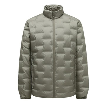 【新款熱賣】90%絨子含量冬季新款男士加厚中長款羽絨服輕便立領外套輕軟保暖a