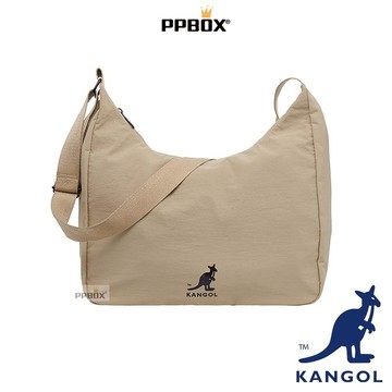 KANGOL 袋鼠 尼龍 肩背 水餃包【64258703】時尚 流浪包 防潑水 側背包 旅遊包 包包 日韓穿搭