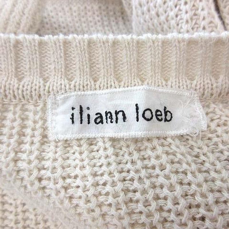 イリアンローブ iliann loeb サマーニット セーター 長袖 チュニック丈