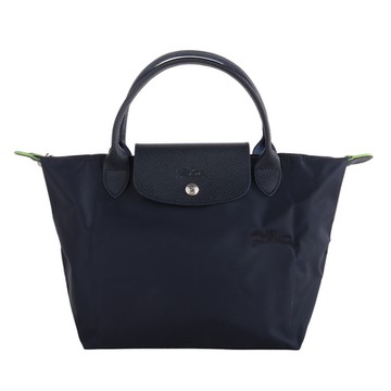 LONGCHAMP  GREEN系列短把大馬尼龍水餃包(海軍藍)S