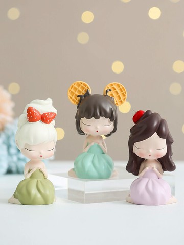 創意少女心小擺件卡通可愛兒童房辦公室桌面裝飾品送朋友禮物