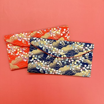 【快速出貨】爸媽一人一新年快樂(兩入組布紅包袋 存摺袋)