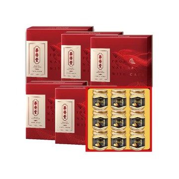 【華齊堂】楓糖金絲燕窩禮盒(75ml/9入/盒)x5盒