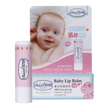 Baan 貝恩 嬰兒修護唇膏-草莓【悅兒園婦幼生活館】