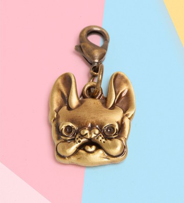 BoBi古銅金色金屬扣拉片吊飾