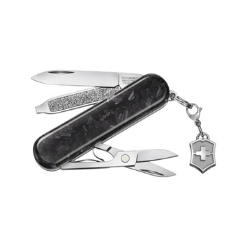(預購) Victorinox 瑞士維氏 Classic SD Brilliant Carbon 5用 58mm 碳纖維瑞士刀/軍刀 1st (VI1031)