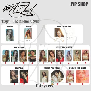仙女樹🌟 現貨 子瑜 TZUYU (TWICE) ' abouTZU ' 首張迷你專輯 JYP通路特典 預購禮