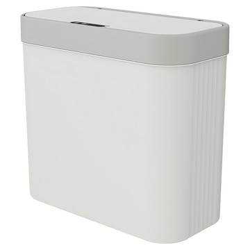樂居家 智能感應窄型垃圾桶  1層  白色