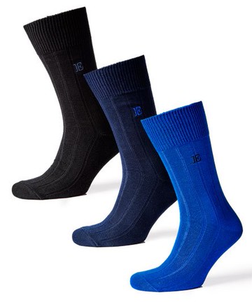 Superdry Men's Men's IE Leading Sock Triple Pack Multiple Colours / Cobalt/Navy/Black - Size: 1SIZE