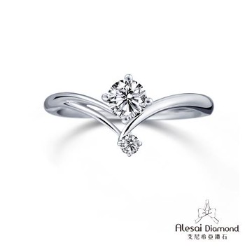 Alesai 艾尼希亞鑽石 50分 D/VVS1 鑽戒 3EX車工 培育鑽石