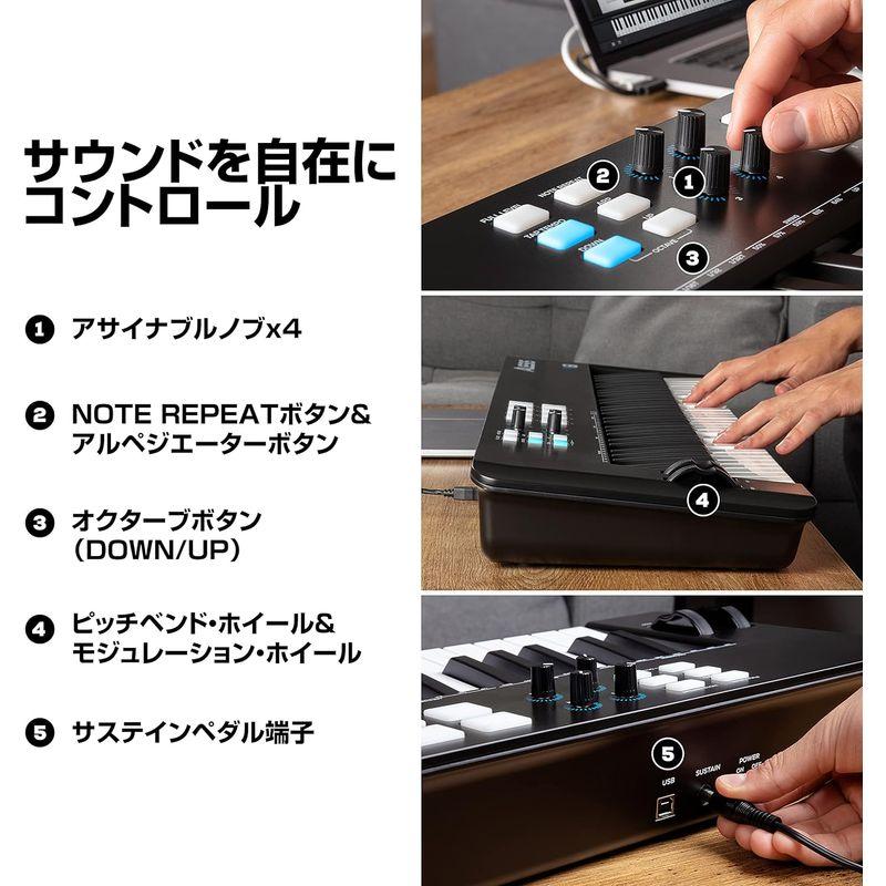 Alesis USB MIDIキーボードコントローラー61鍵ベロシティ対応FULL