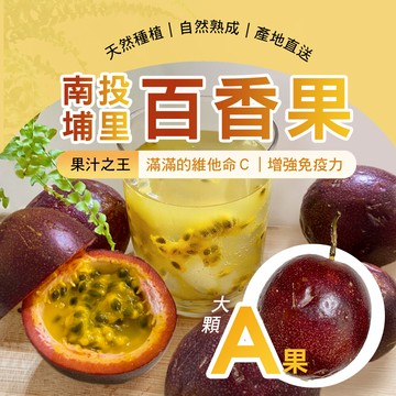 雪莉朵辣嚴選南投埔里百香果-a果(5斤含箱重/箱)