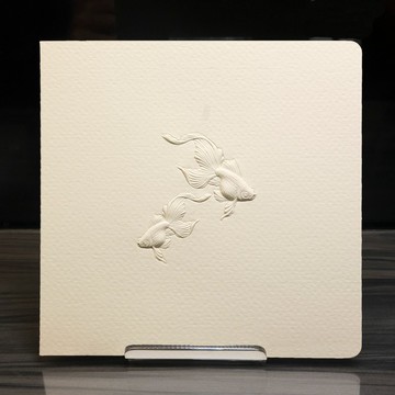 雙魚浮雕萬用卡