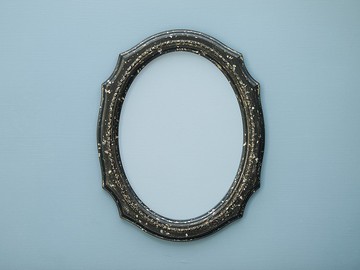 【時光 Momento】八角內橢圓手工舊化銀箔 梳妝鏡  玄關鏡 浴室鏡