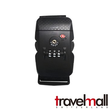 行李箱保護織帶TSA海關鎖 - 黑