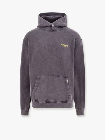 Cotton sweatshirt with frontal and back logo - REPRESENT - gender_Man