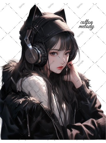 original sticker no.151 人物貼紙 原創貼紙 人物貼紙 女孩貼紙 原創人物貼紙