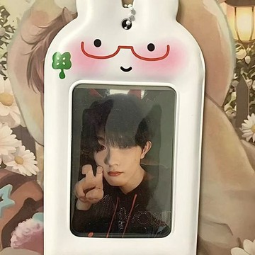 ❤️在臺好貨❤️小紅書同款 平淡兔 卡套 3寸 追星 愛豆 小卡 飯卡 校園卡 收納卡 展示 掛件套