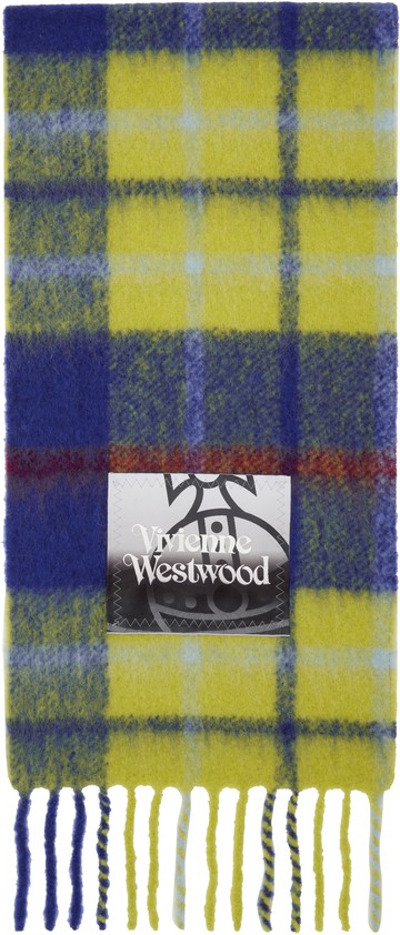 Vivienne Westwood 绿色 & 蓝色苏格兰格纹围巾