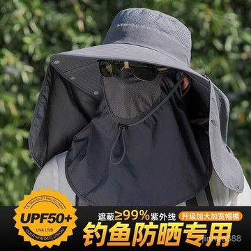 【台灣現貨】冰絲防曬頭套 防曬麵罩男 防曬頭套 涼感麵罩 防風麵罩 防風頭套 UPF50+ 夏季防曬頭套 釣魚頭套 防曬