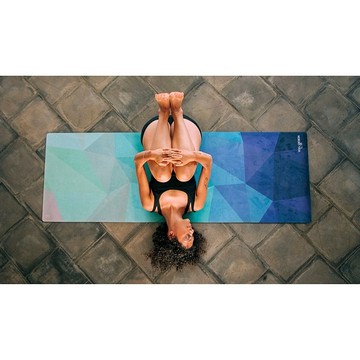 【Yoga Design Lab】Combo Mat 天然橡膠瑜珈墊3.5mm - Geo Blue