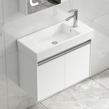 【台灣公司 可開發票】小戶型掛墻式洗手盆陽臺迷你衛生間簡約洗漱臺池洗臉盆浴室柜組合