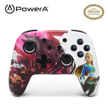 【PowerA】|任天堂官方授權|增強款無線遊戲手把(1522654-02)- 薩爾達之血月