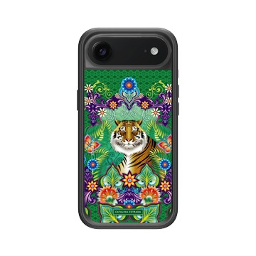 iPhone Air Mod NX -邊框背蓋組合 (相機按鈕) 黑 - Catalina Estrada - Bengal Tiger
