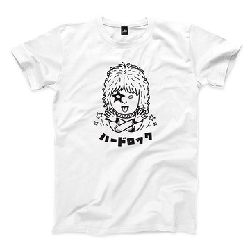 硬石 - 白 - 中性版T恤