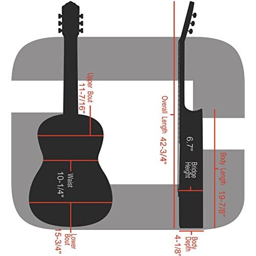 Crossrock Deluxe Fiberglass Case for OM%カークムマーチン000 Guitars-TSAラッチ (CRF 2021 OMNVBL)