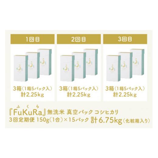 ふるさと納税 福井県 小浜市 『FuKuRa』無洗米真空パックこしひかり1合・5パック×3箱