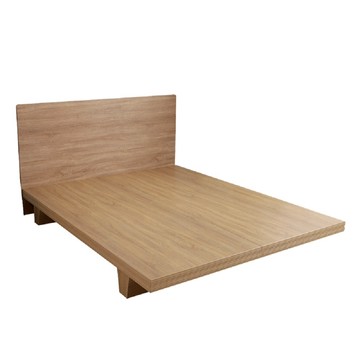 【本木】湯斯 北歐房間二件組-雙人5尺 床片+木屐底雙人5尺