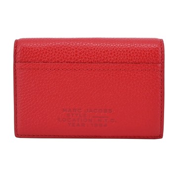 MARC JACOBS THE LEATHER 荔枝紋對開零錢短夾-紅